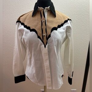 SUEDE Western Style Button-Up Shirt🤎